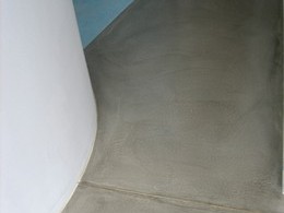 Podlaha cementová stěrka, Rodinný dům Liboc